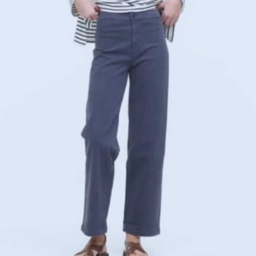 Madewell Slate Blue Cropped Pants